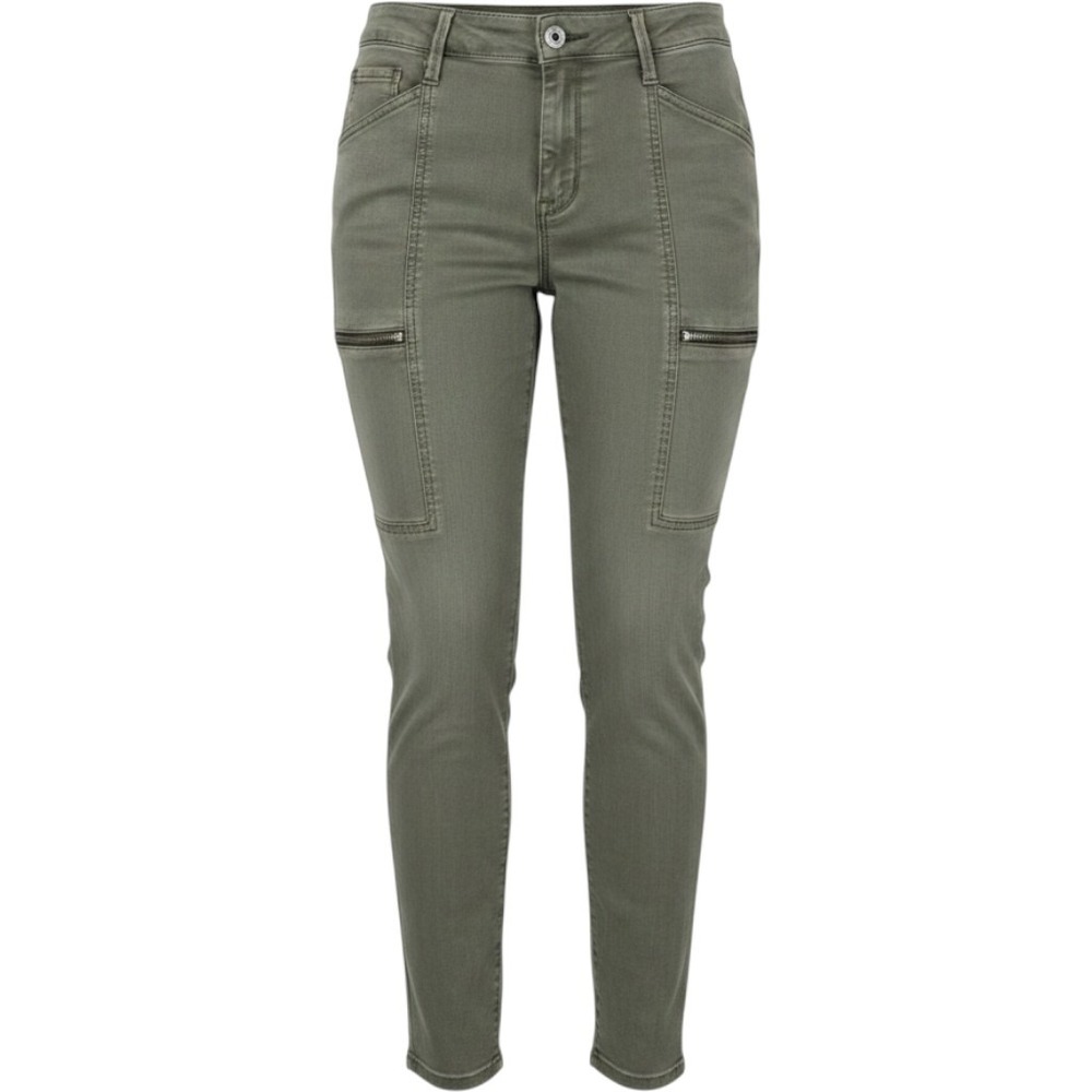 Pistola Eden Olive Green Hannah Skinny Cargo Pants Moto Zip Gorpcore Size 29